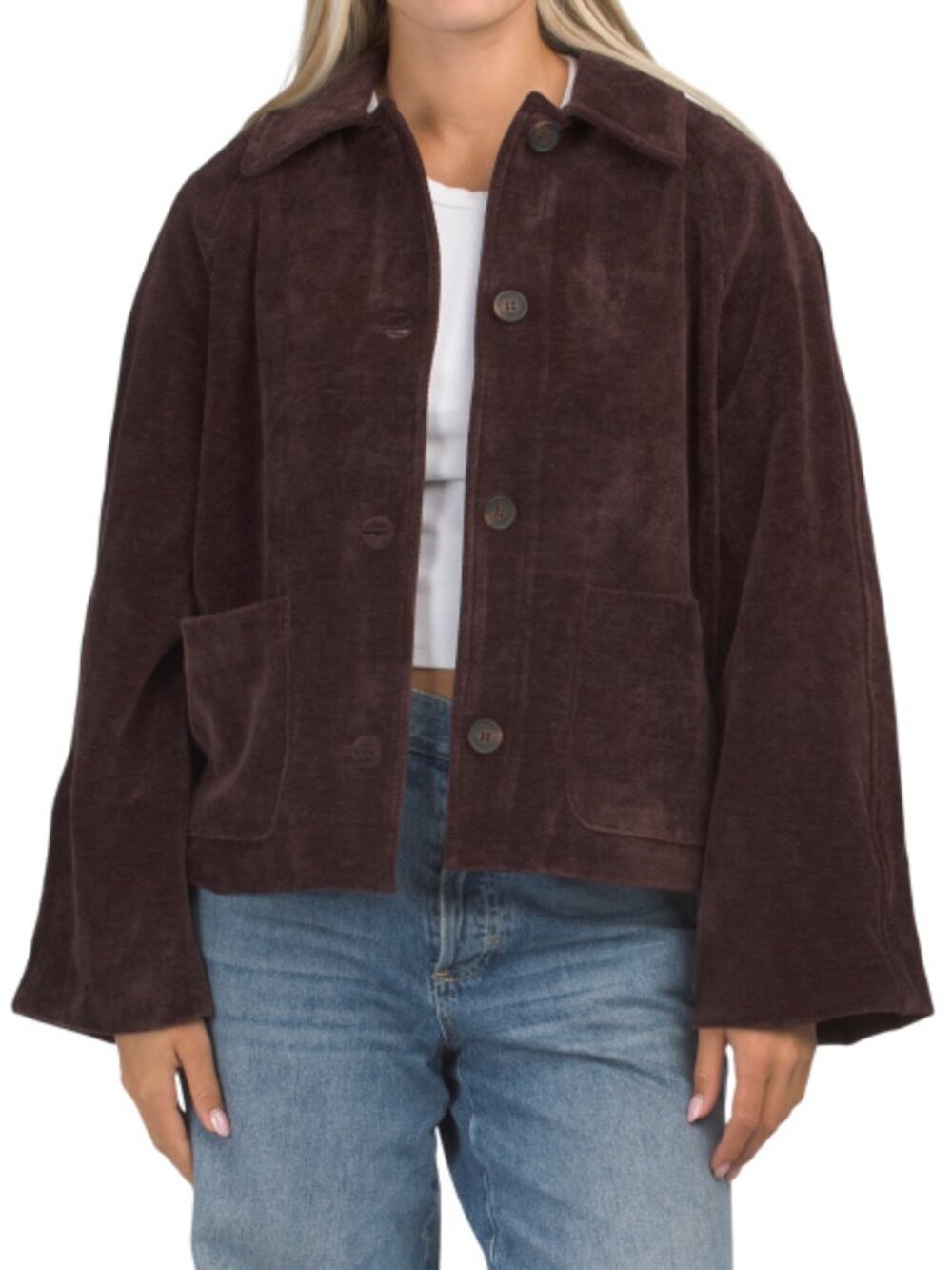 BAGATELLE COLLECTION Corduroy Swing Jacket